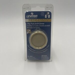 Leviton 6683-IW 3-Way Push On/Off Dimmer 600W Incandescent Ivory #18
